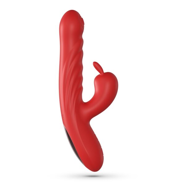 LAPIN VIBRADOR CONEJO RECARGABLE CON EMPUJE ROJO CRUSHIOUS - Imagen 5