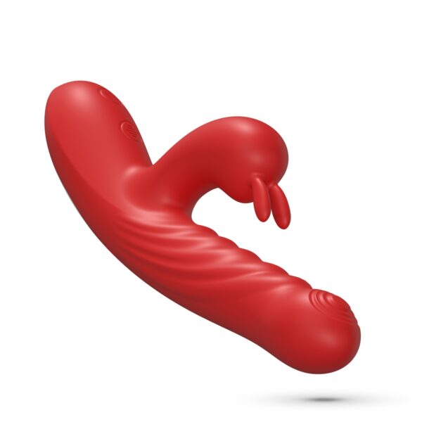 LAPIN VIBRADOR CONEJO RECARGABLE CON EMPUJE ROJO CRUSHIOUS - Imagen 6