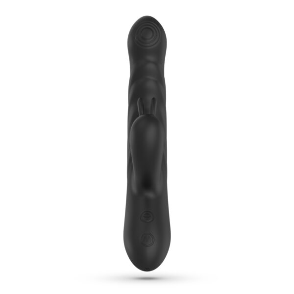 LAPIN VIBRADOR CONEJO RECARGABLE CON EMPUJE NEGRO CRUSHIOUS - Imagen 5