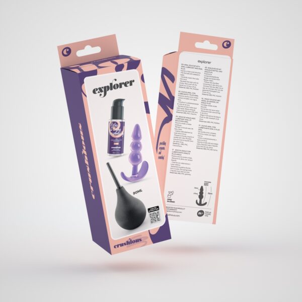 EXPLORER DUCHA ANAL 90ML CON LUBRICANTE ANAL 50ML Y PLUG ANAL THE PLUNGER CRUSHIOUS - Imagen 9