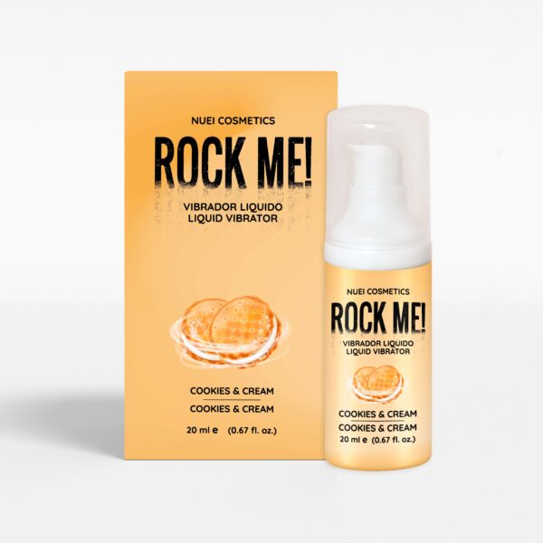 VIBRADOR LÍQUIDO ROCK ME! GALLETAS & CREMA 20 ML NUEI - Imagen 4