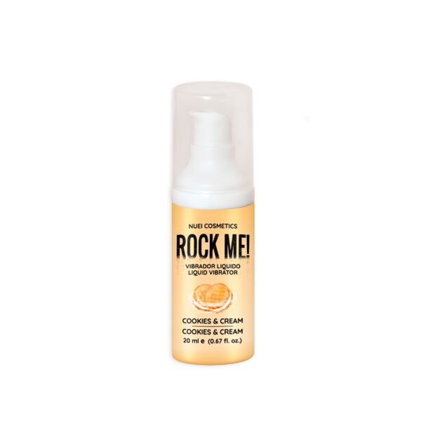 VIBRADOR LÍQUIDO ROCK ME! GALLETAS & CREMA 20 ML NUEI - Imagen 3