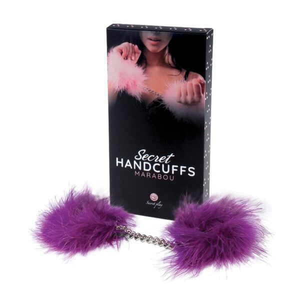 ESPOSAS CON PLUMAS MARABU MORADAS SECRET PLAY - Imagen 4