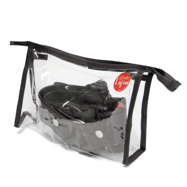 ARNÉS ARTESANAL DE CUERO NEGRO 3 CM/ L LULÚ LAFEM - Imagen 4
