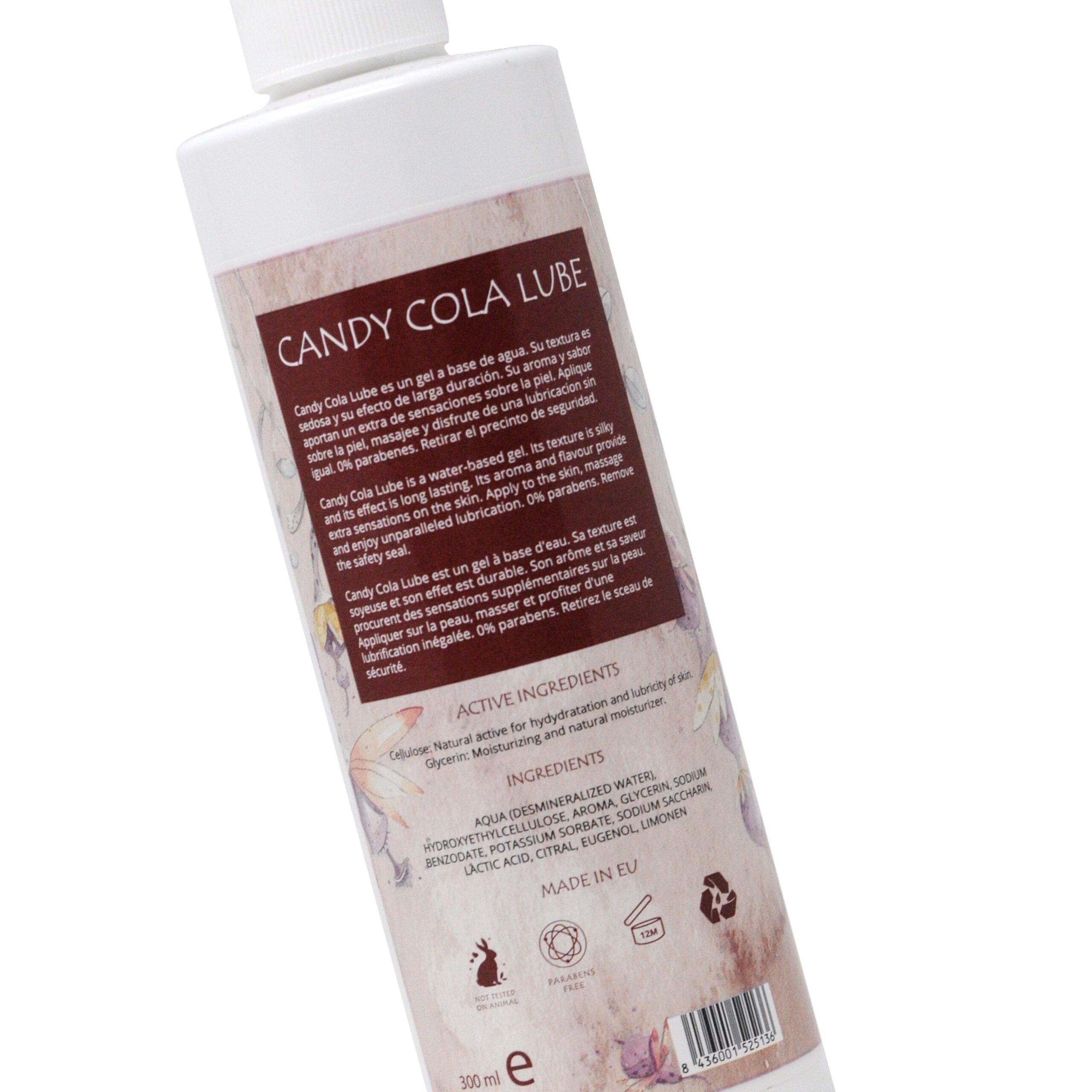 LUBRICANTE A BASE DE AGUA CON SABOR A COLA EVOQUE 300 ML - Imagen 3