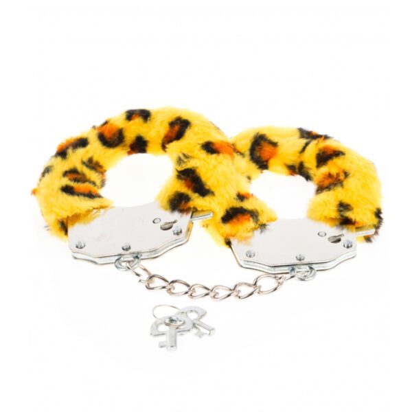 ESPOSAS CON FELPA DE LEOPARDO ARGUS FETISH ARGUS TOYS - Imagen 3