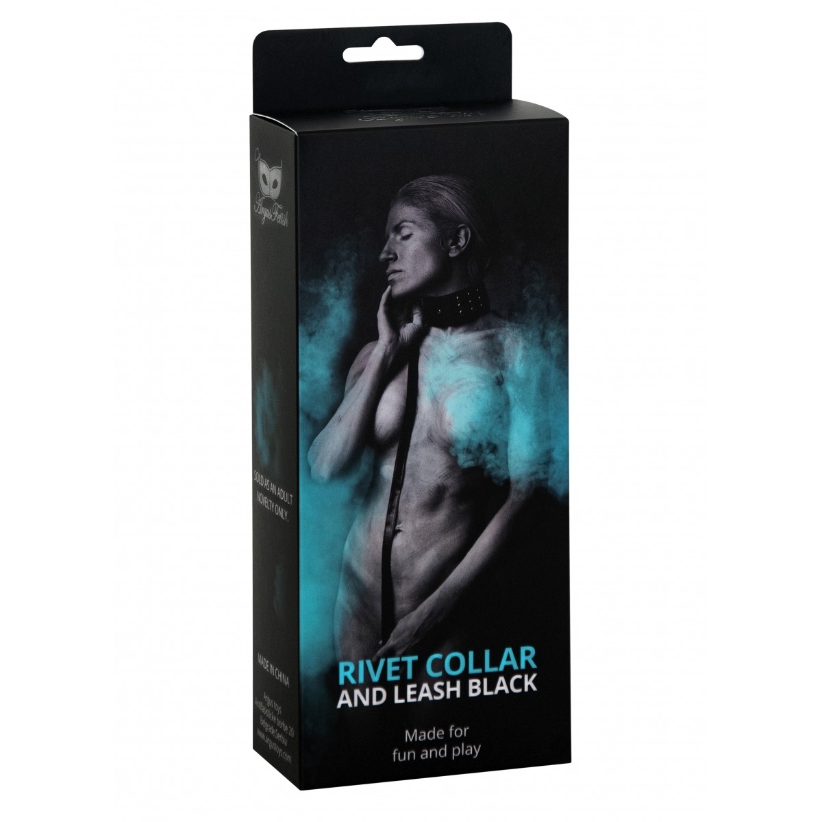 COLLAR Y CORREA NEGROS RIVET ARGUS TOYS - Imagen 4