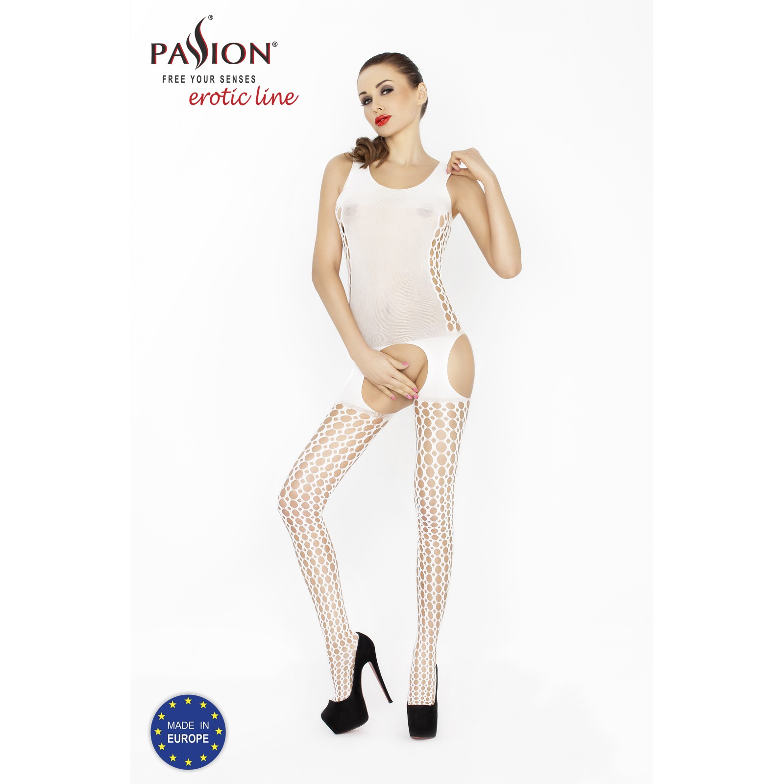 CATSUIT BS029 BLANCO EROTIC LINE PASSION