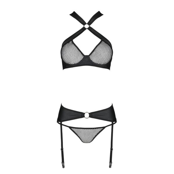 CONJUNTO DE 3 PIEZAS AMANDA NEGRO ASSION - Imagen 3