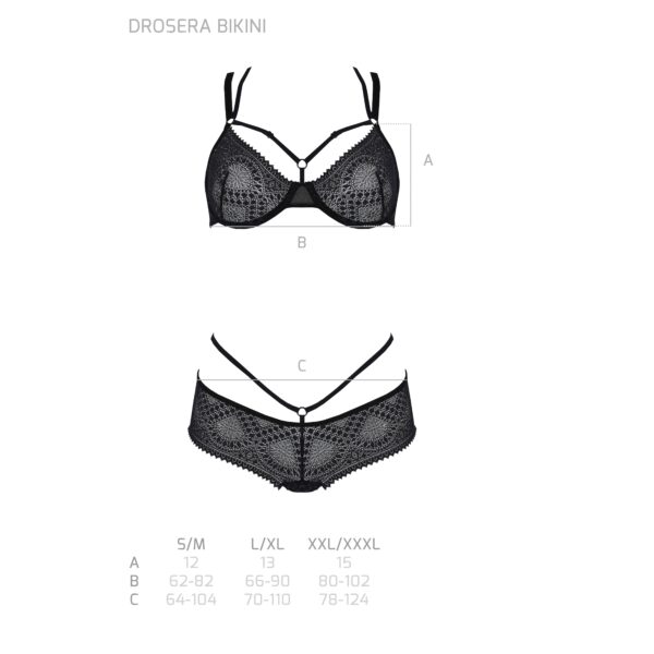 CONJUNTO DE 2 PIEZAS DROSERA BIKINI NEGRO ECO COLLECTION PASSION - Imagen 5