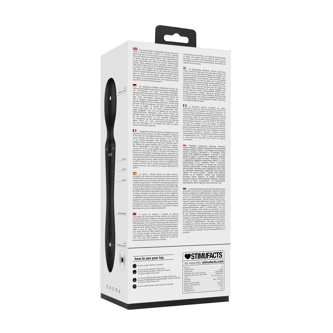 VARITA DE MASAJE ENORA NEGRO VIVE - Imagen 3