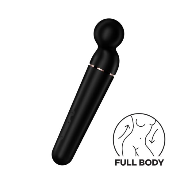 VARITA PLANET WAND-ER NEGRO/ROSE GOLD SATISFYER - Imagen 6