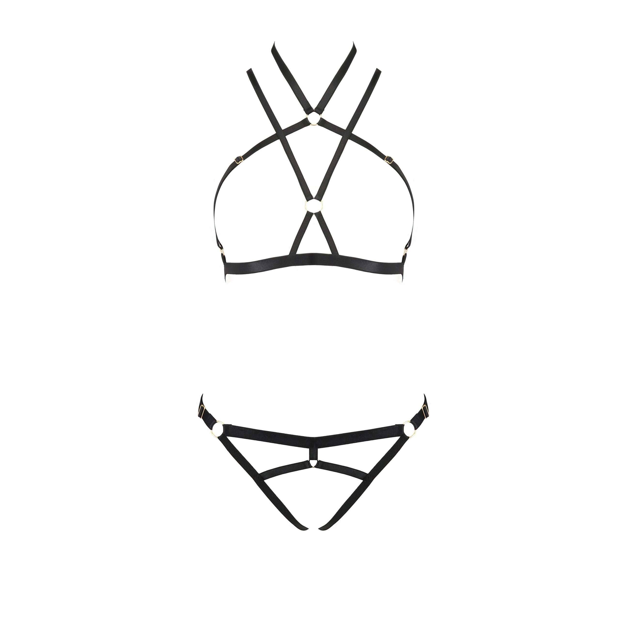 CONJUNTO DE 2 PIEZAS KELIS NEGRO DEVIL COLLECTION PASSION - Imagen 3