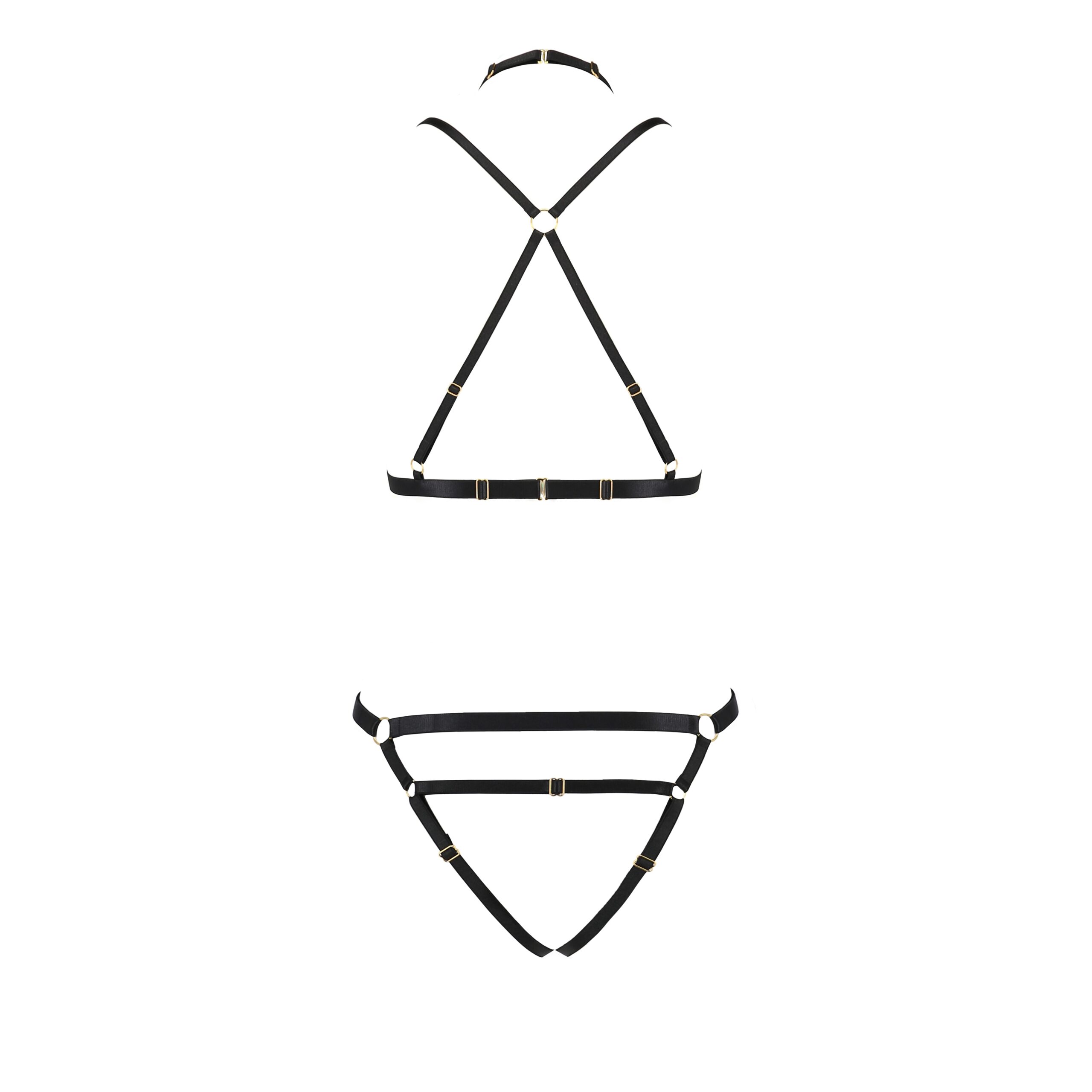 CONJUNTO DE 2 PIEZAS KELIS NEGRO DEVIL COLLECTION PASSION - Imagen 4