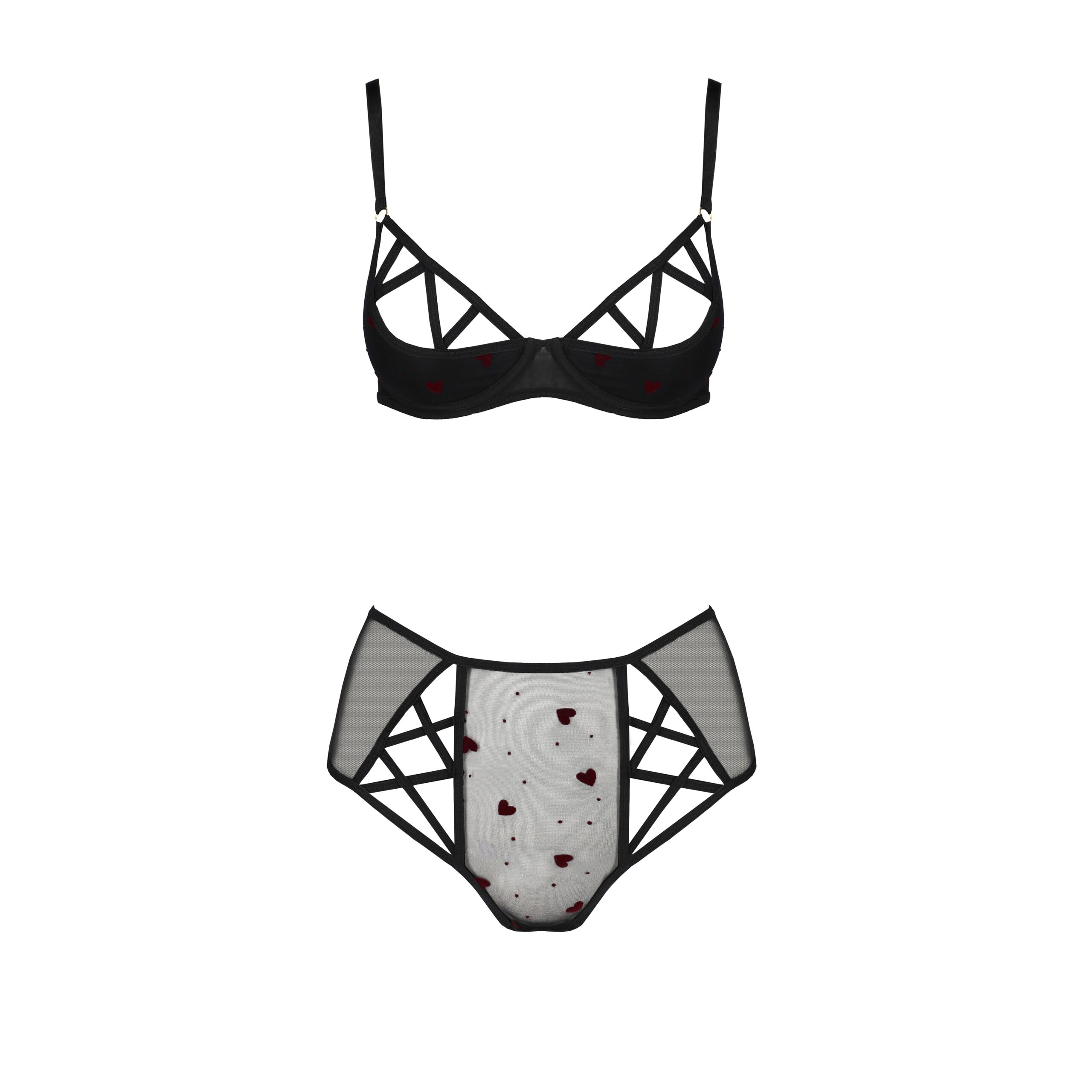 CONJUNTO DE 2 PIEZAS LOVELIA BIKINI NEGRO PASSION - Imagen 3