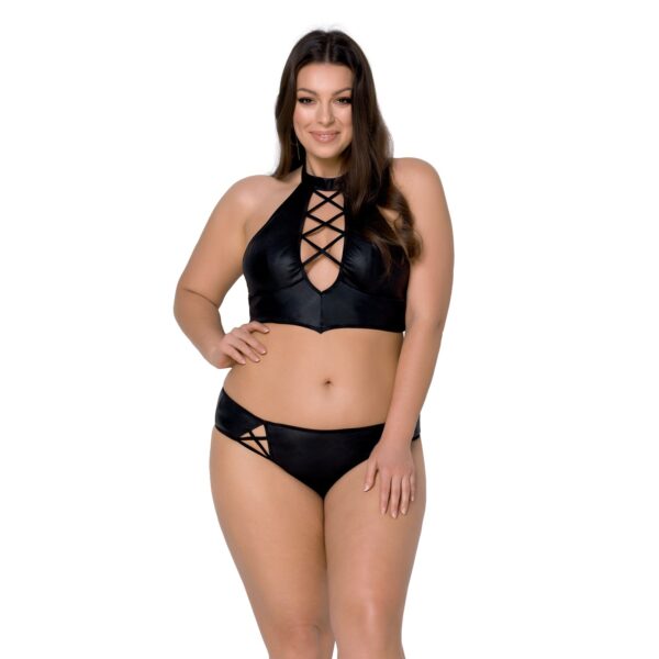 CONJUNTO DE 2 PIEZAS NANCY BIKINI NEGRO TALLA QUEEN PASSION - Imagen 5