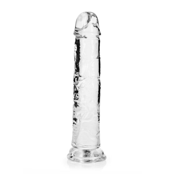 DILDO STRAIGHT REALISTIC CRYSTAL CLEAR 8 /20 CM TRANSPARENTE REALROCK - Imagen 3