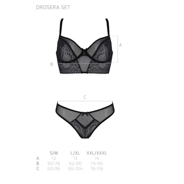 CONJUNTO DE 2 PIEZAS DROSERA NEGRO ECO COLLECTION PASSION - Imagen 5