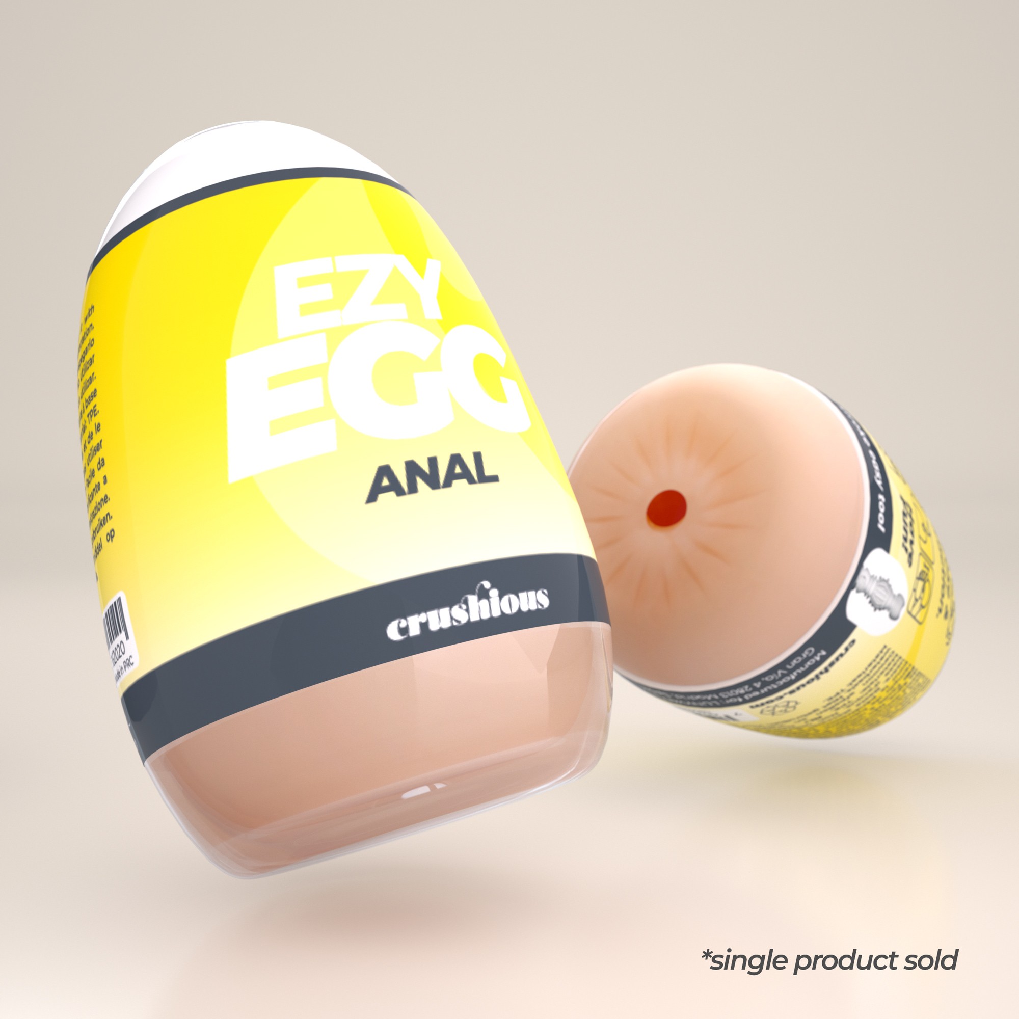 HUEVO MASTURBADOR EZY EGG ANAL CRUSHIOUS - Imagen 8