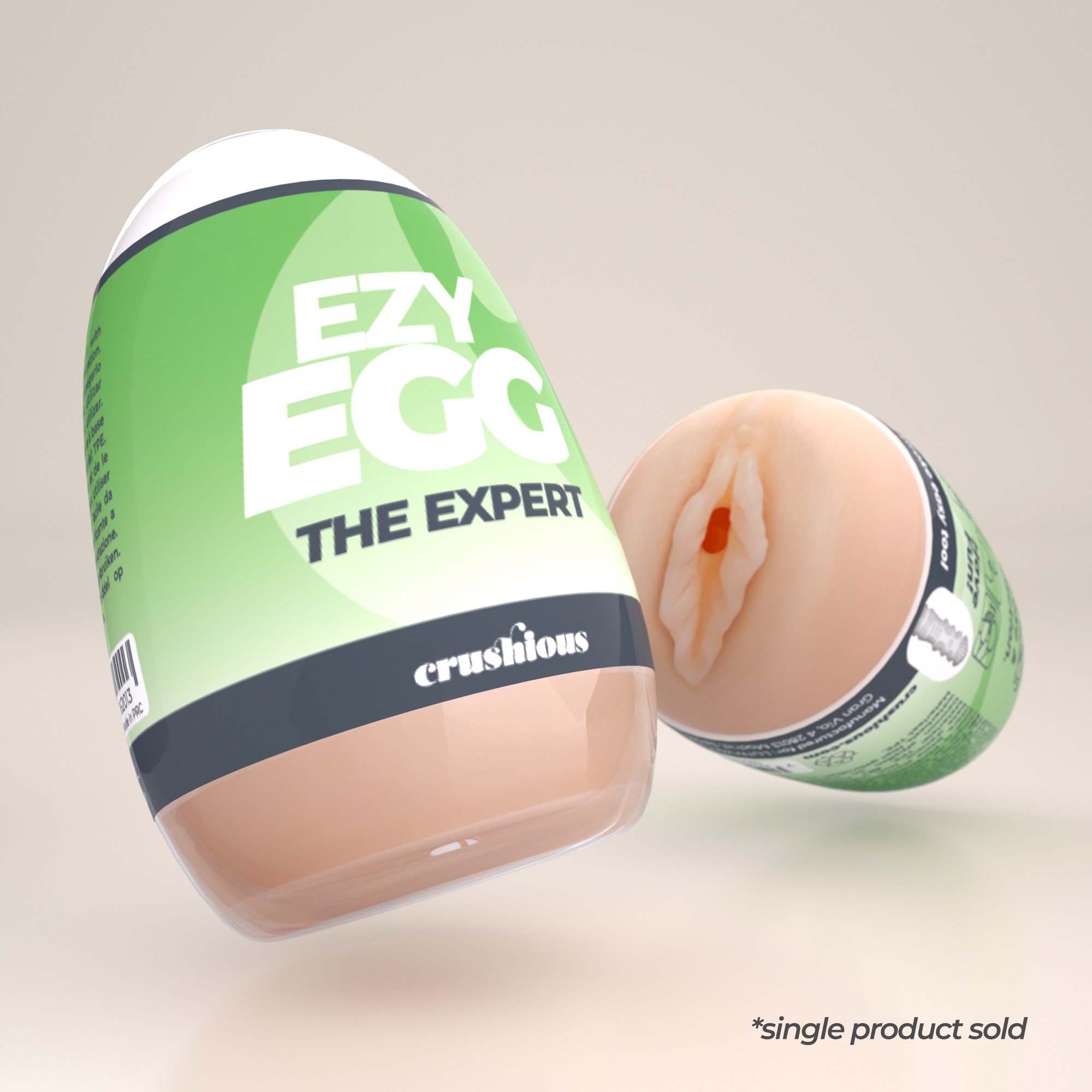 HUEVO MASTURBADOR EZY EGG THE EXPERT CRUSHIOUS - Imagen 8