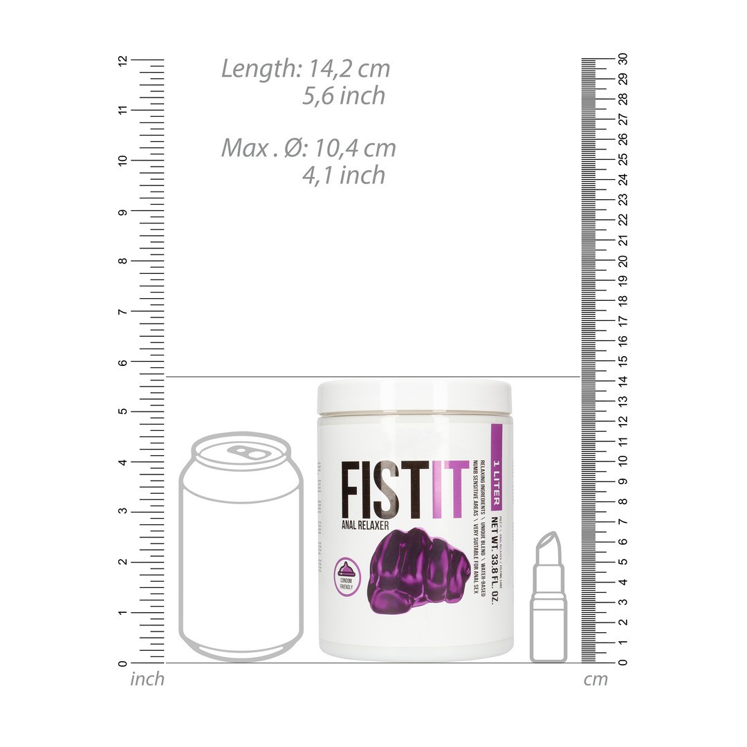 LUBRICANTE ANAL RELAJANTE 33.8 FL OZ 1000 ML FIST IT - Imagen 6