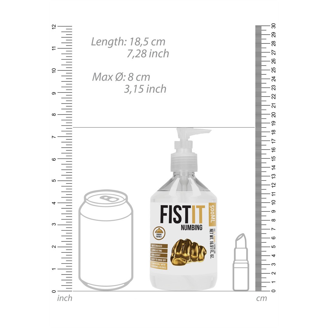 LUBRICANTE PARA FISTING NUMBING 17 FL OZ 500 ML FIST IT - Imagen 5