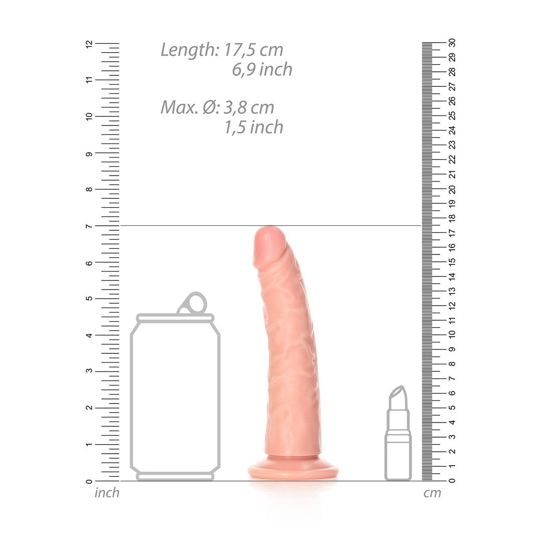 DILDO SLIM REALISTIC 6 /15,5 CM FLESH REALROCK - Imagen 6