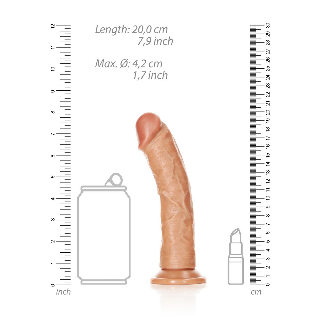 DILDO CURVED REALISTIC 7 /18 CM REALROCK - Imagen 6