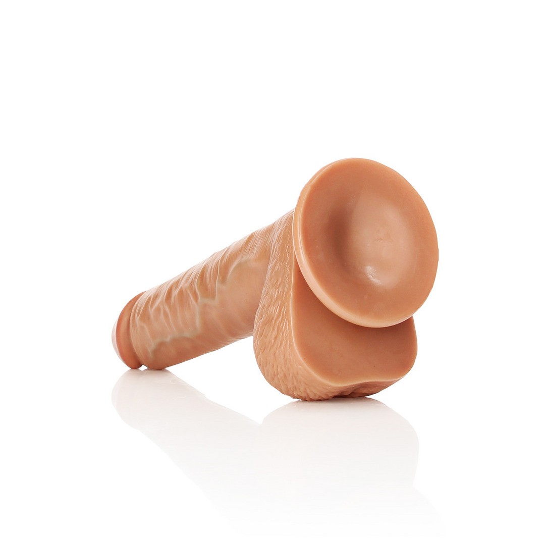 DILDO REALISTA CON TESTICULOS STRAIGHT 10 /25,5 CM REALROCK - Imagen 5