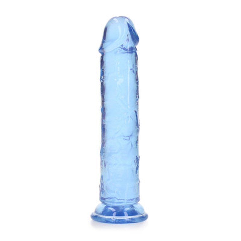 DILDO STRAIGHT REALISTIC CRYSTAL CLEAR 7 /18 CM AZUL REALROCK - Imagen 7