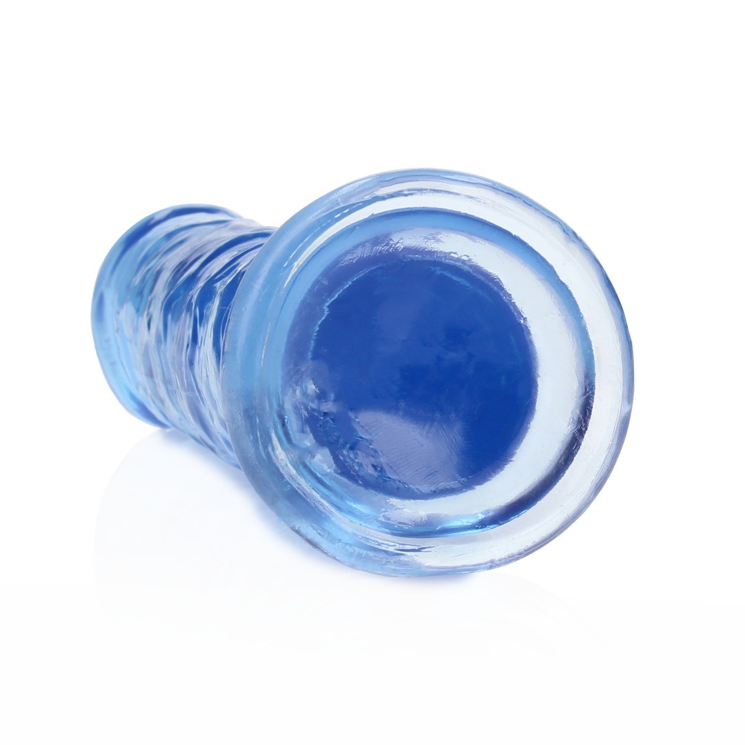 DILDO STRAIGHT REALISTIC CRYSTAL CLEAR 7 /18 CM AZUL REALROCK - Imagen 5