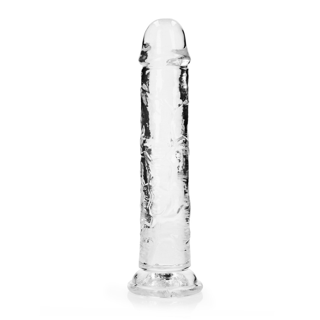 DILDO STRAIGHT REALISTIC CRYSTAL CLEAR 9 /23 CM TRANSPARENTE REALROCK - Imagen 3