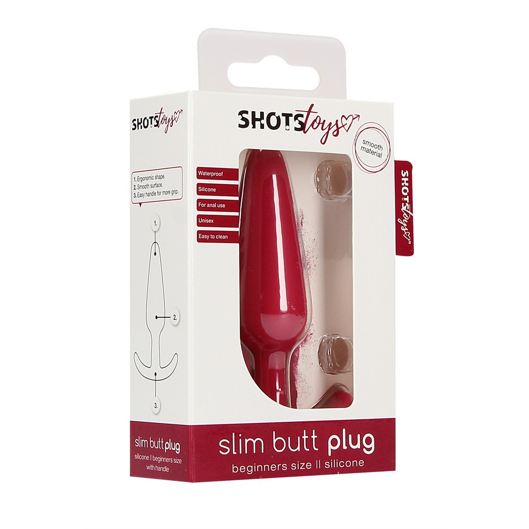 PLUG ANAL SLIM BEGINNER ROJO SHOTS TOYS