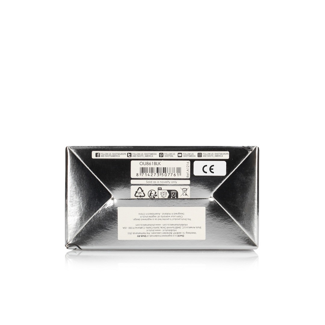 ARNÉS AJUSTABLE CON VIBRADORES RECARGABLES NEGRO OUCH! - Imagen 4