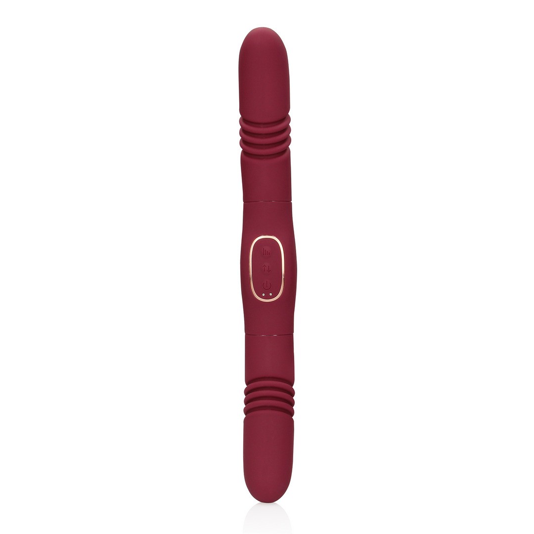 VIBRADOR DOUBLE-SIDED THRUSTING MERLOT GRAPE LOVELINE - Imagen 5