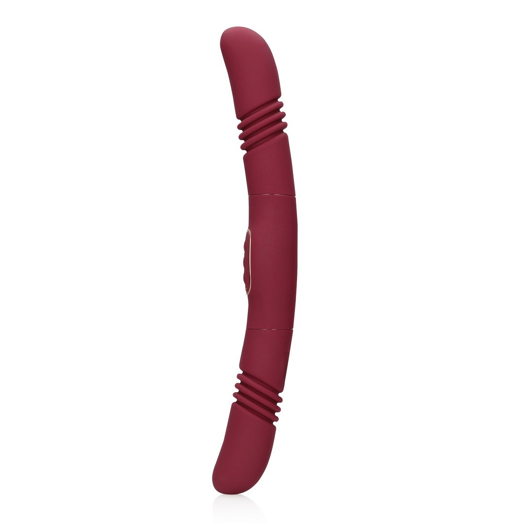 VIBRADOR DOUBLE-SIDED THRUSTING MERLOT GRAPE LOVELINE - Imagen 6