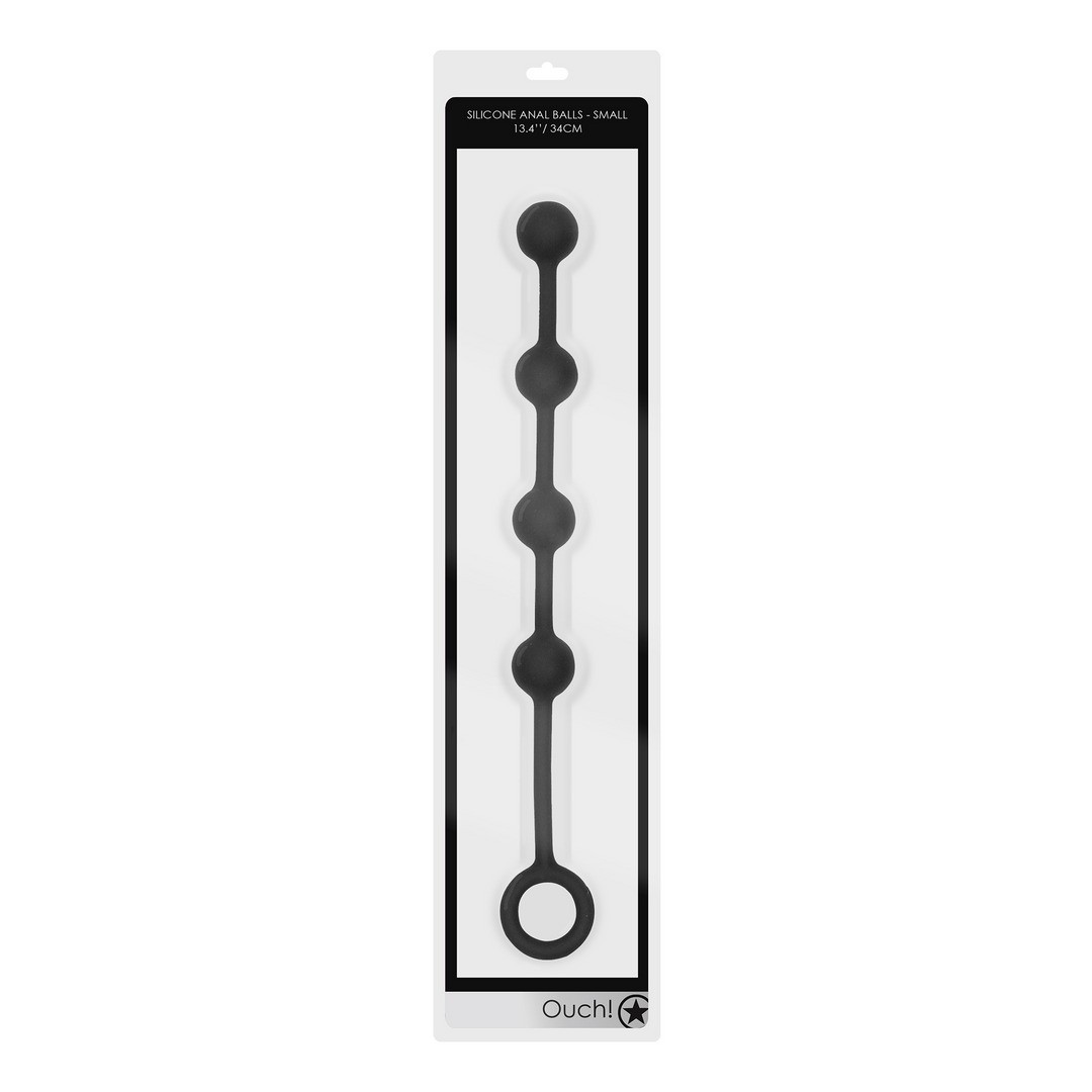 BOLAS ANALES DE SILICONA SMALL OUCH! NEGRAS