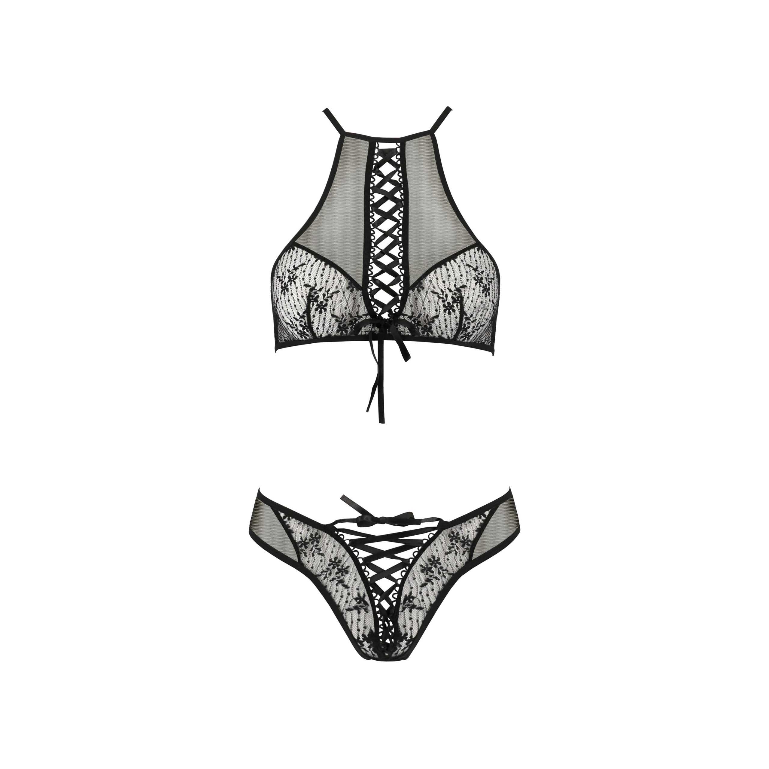 CONJUNTO DE 2 PIEZAS AZALIA NEGRO EROTIC LINE PASSION - Imagen 5