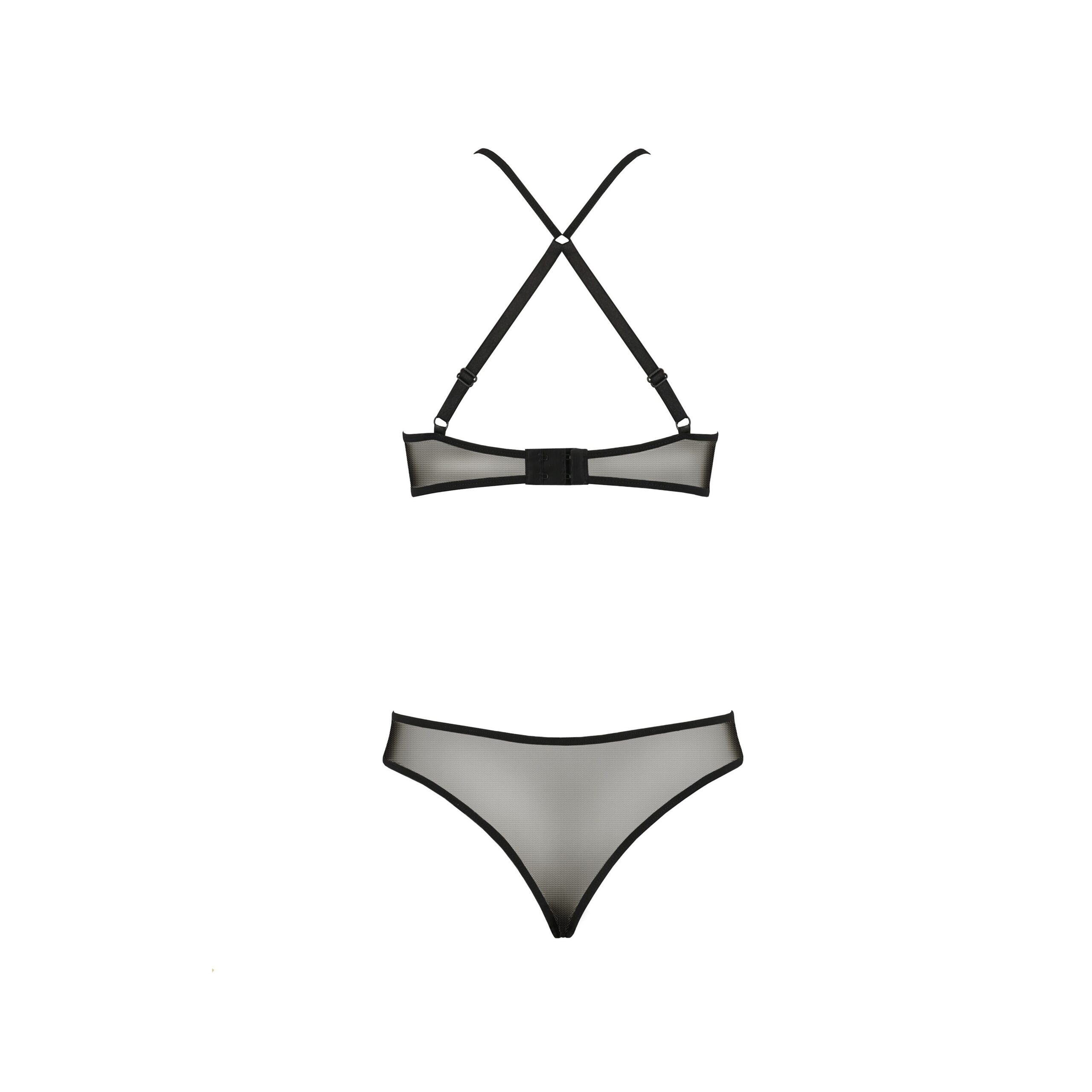 CONJUNTO DE 2 PIEZAS AZALIA NEGRO EROTIC LINE PASSION