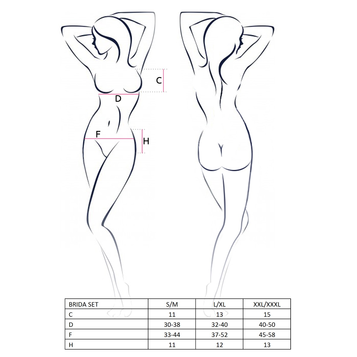 CONJUNTO DE 3 PIEZAS BRIDA NEGRO PASSION - Imagen 4