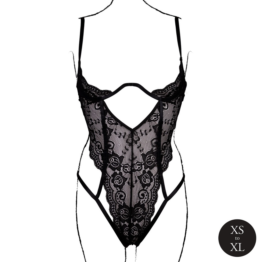 BODY LACE UNDERWIRED NEGRO DÉSIR - Imagen 5