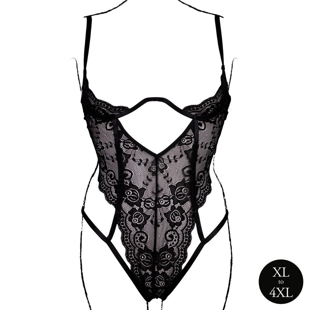BODY LACE UNDERWIRED NEGRO TALLA QUEEN LE DÉSIR - Imagen 5