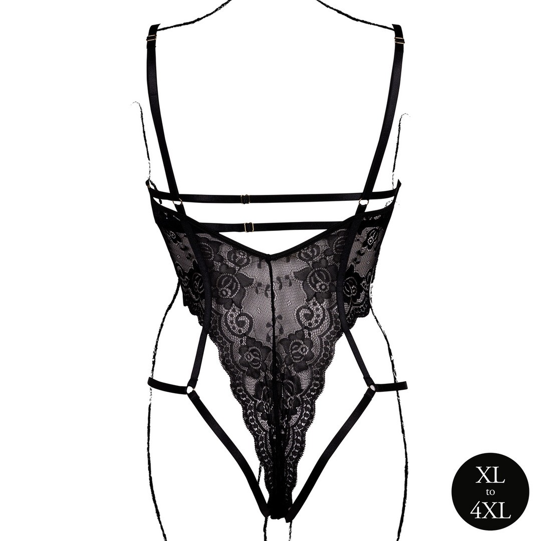 BODY LACE UNDERWIRED NEGRO TALLA QUEEN LE DÉSIR - Imagen 6
