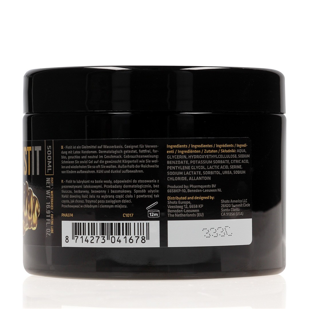 LUBRICANTE A BASE DE AGUA PARA FISTING 17 FL OZ 500 ML FIST IT - Imagen 3