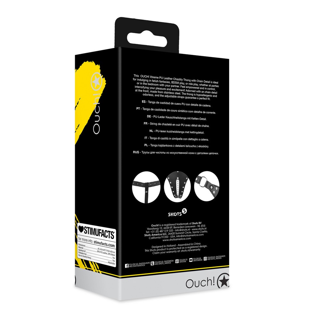 CINTURÓN DE CASTIDAD TANGA XTREME OUCH! - Imagen 3