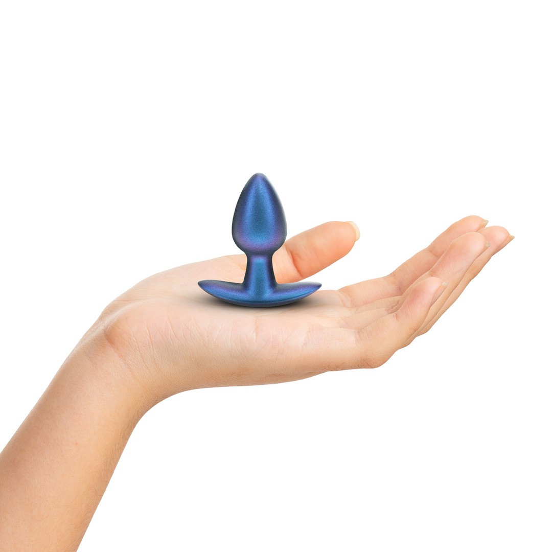 PLUG ANAL SMOOTH SILICONE SMALL 2.6 /6,5 CM METALLIC BLUE OUCH! - Imagen 4