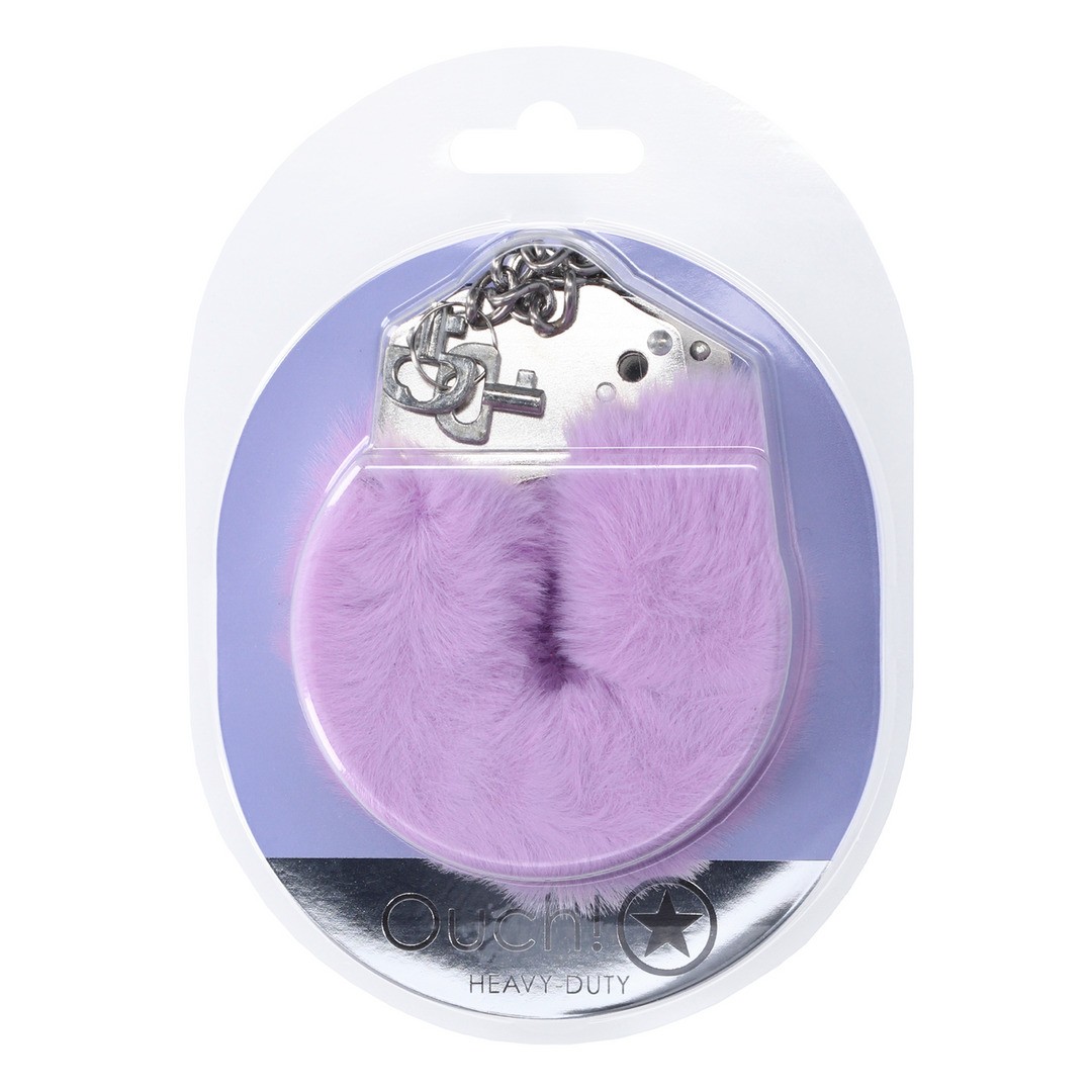 ESPOSAS DE FELPA HEAVY-DUTY FLUFFY LAVENDER OUCH!