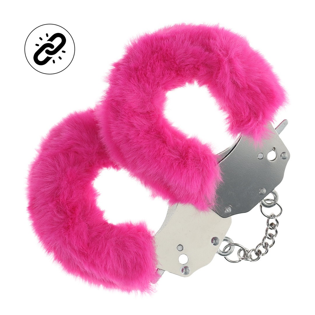 ESPOSAS DE FELPA HEAVY-DUTY FLUFFY ROSA OUCH! - Imagen 3