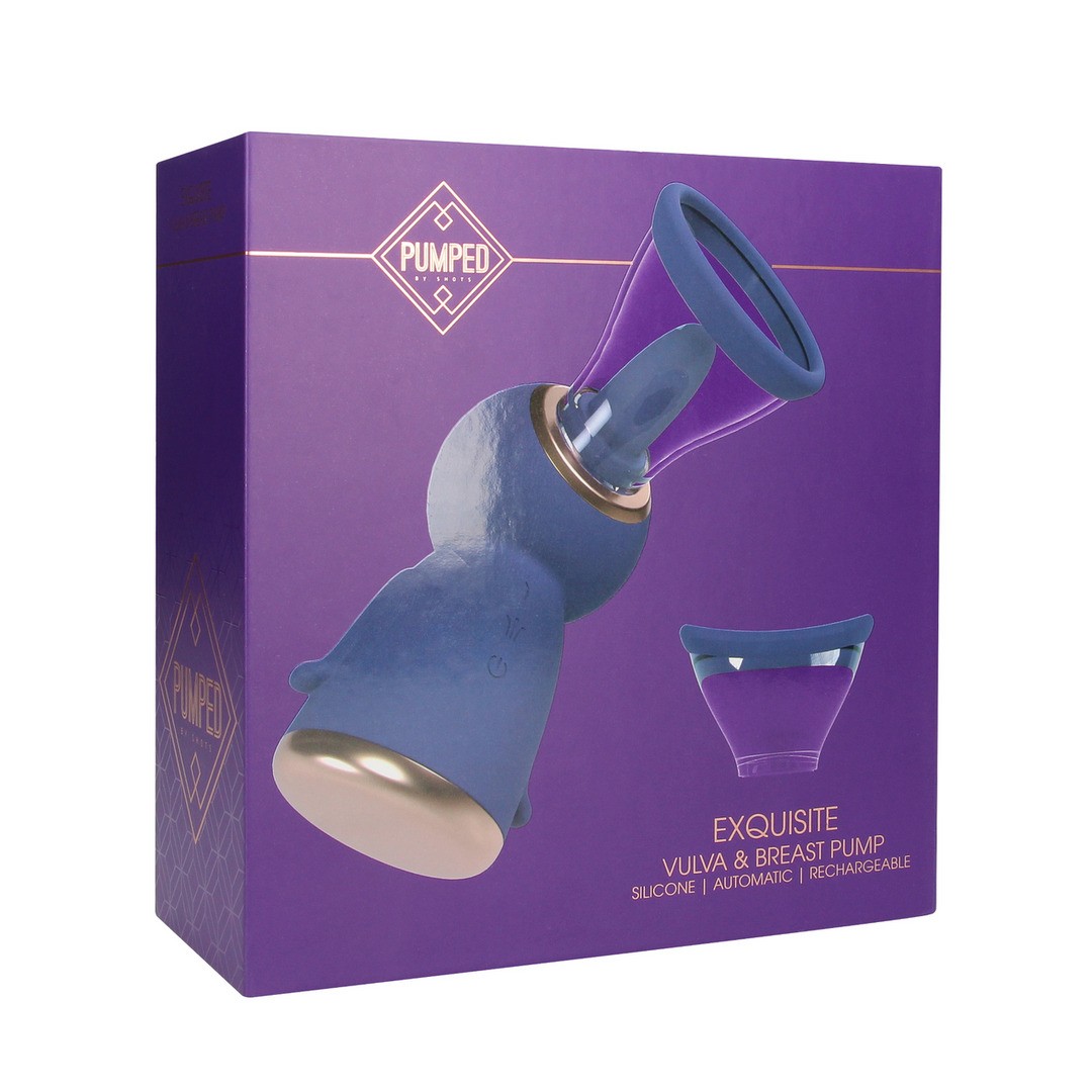 BOMBA PARA LA VULVA Y EL PECHO EXQUISITE MORADO PUMPED