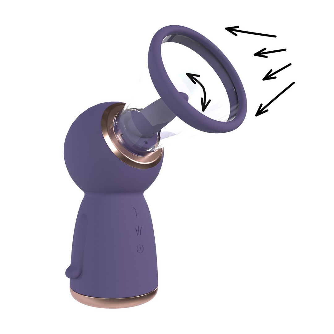 BOMBA PARA LA VULVA Y EL PECHO EXQUISITE MORADO PUMPED - Imagen 6